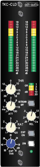 Compressor-Expander mit doppeltem LED-Meter